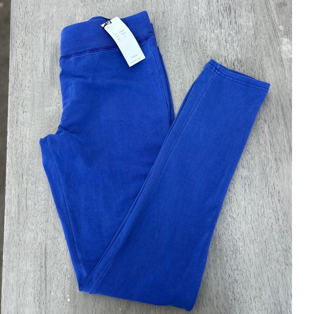 BCBGMAXAZRIA Women Sapphire Blue Rhinestone Floral Leggings BC13566P M
